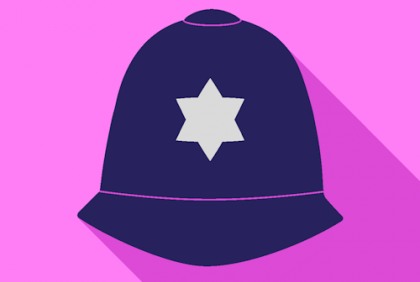 Police helmet icon